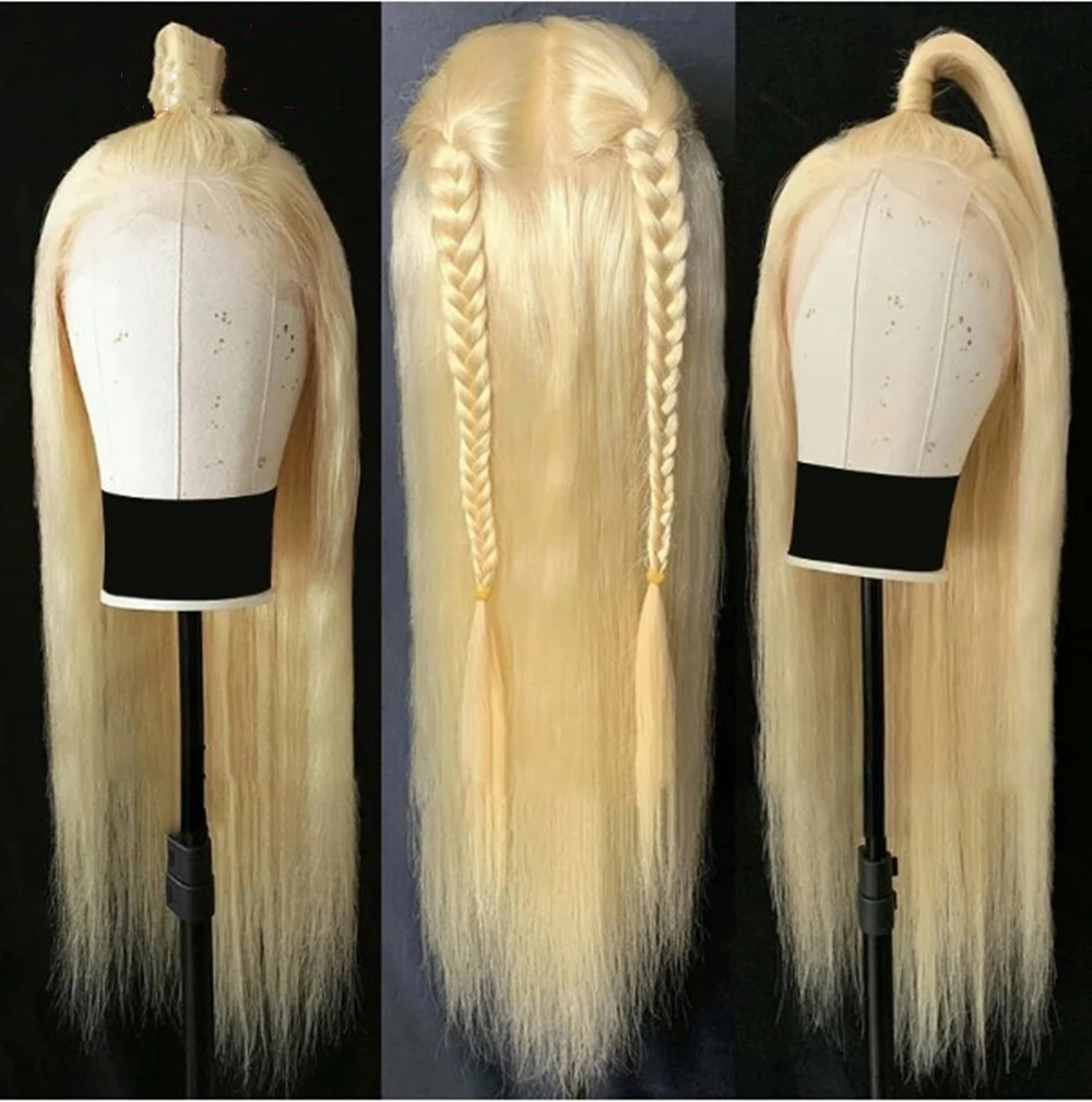 

large stock 613 full lace wig, Brazilian 613 blonde full lace human hair wig,40 inch 613 virgin hair human hair wigs