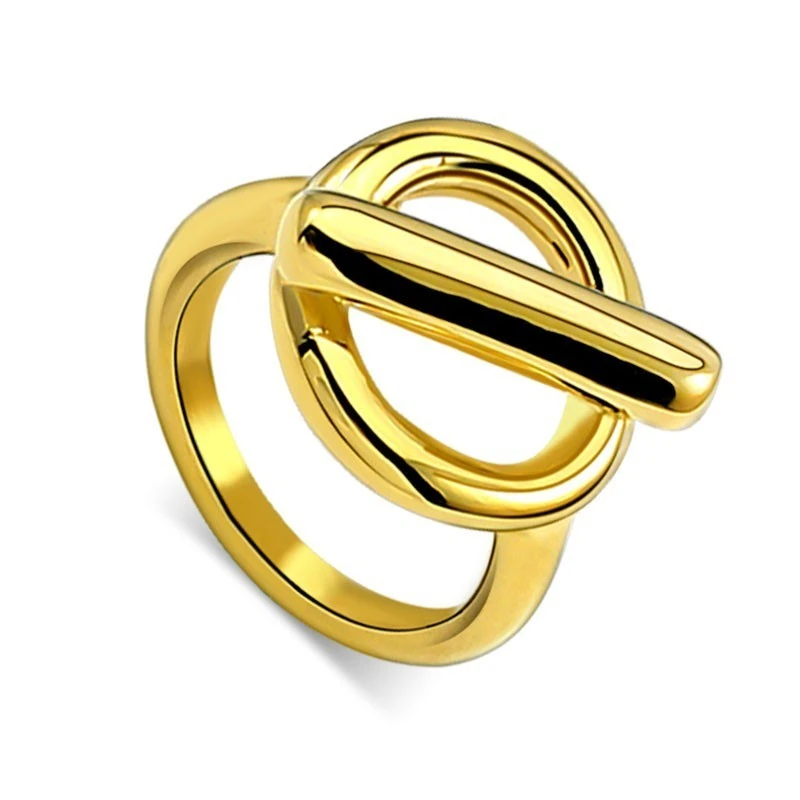 Unique Rings for Women Men Stainless Steel Jewelry Accessories Silver/Gold Finger Anillos Set Female Male Jewellery