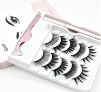 

5 magnet eyelash Eyelashes Magnetic Eyelashes With Magnetic eyeliner Magnetic False Eyelashes