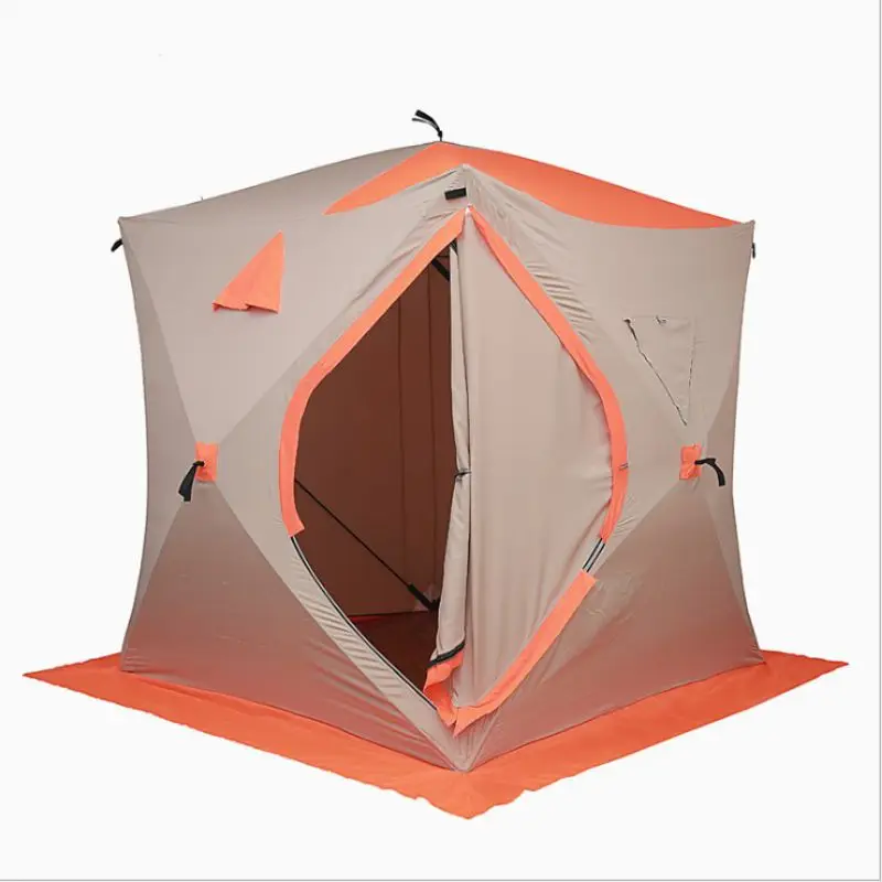 

Outdoor Winter Insulated Ice Fishing Tent Waterproof Eskimo Ice Cube Shelter Tent, Customized color