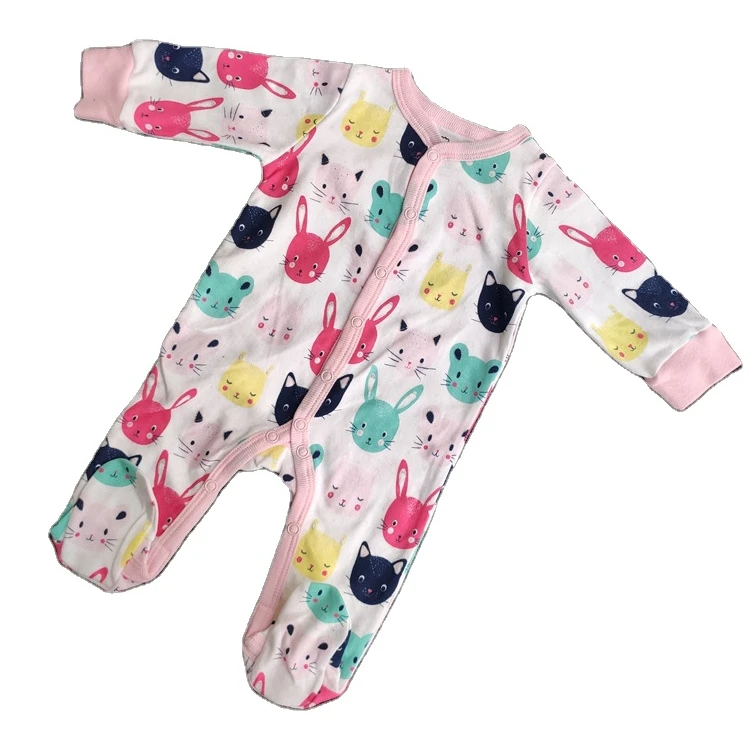 
The fine quality 100% cotton winter wrap foot romper long sleeve baby clothes jumpsuit 