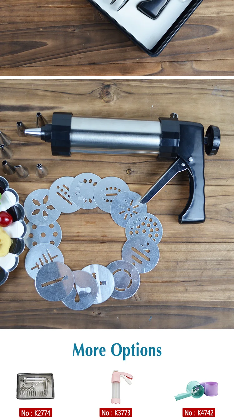 Cookie Press Gun Multifunctional Biscuit Maker Cake Diy Decorating Gun