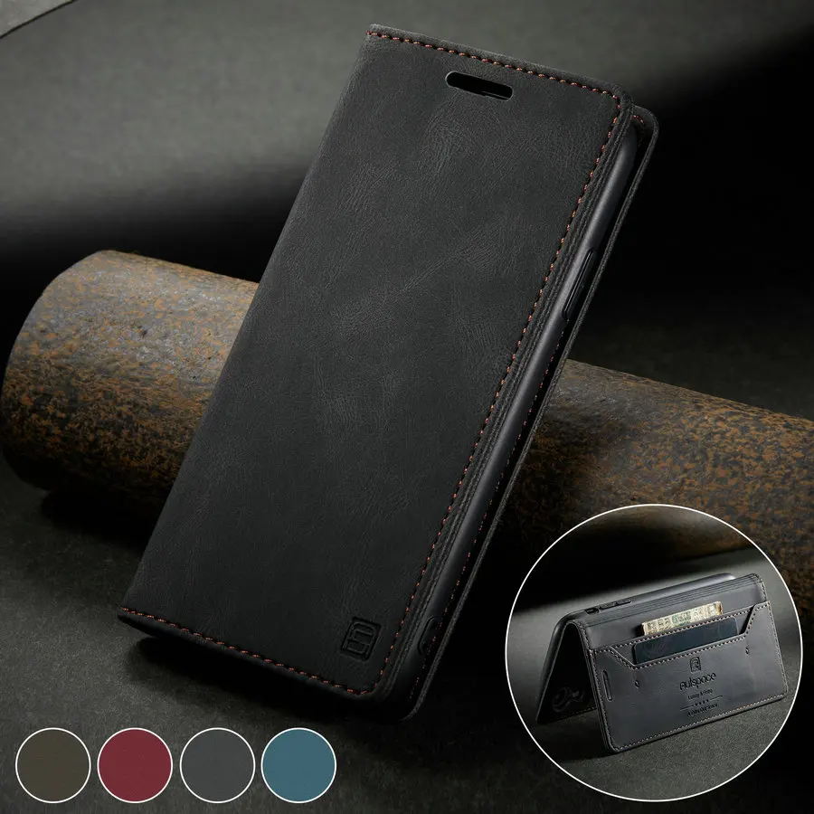 

Luxury Credit Card RFID Protective For Iphone 12 11Pro XR XS Max 6 7 8 Wallet Flip Leather Case,Leather Phone Case,Mobile Cover, Brown, rose, blue, black