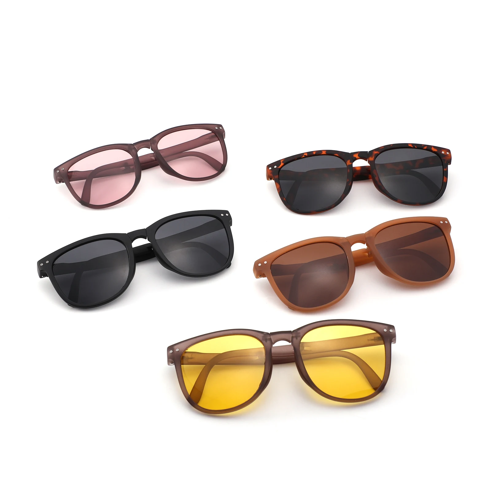 new trendy TR90 frame shades sun glass foldable sunglass summer glasses folding sunglasses woman man