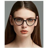 

Anti Blue Light Square Optics Glasses Frame Retro Women Metal Decoration cat eyes Frames Plastic glasses