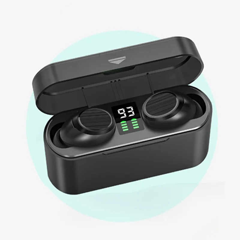 

3D Stereo 2000mAh Smart Touch Control Power Bank TWS 5.1 Earphone Earbuds With LED Digital Display Headset Earbuds