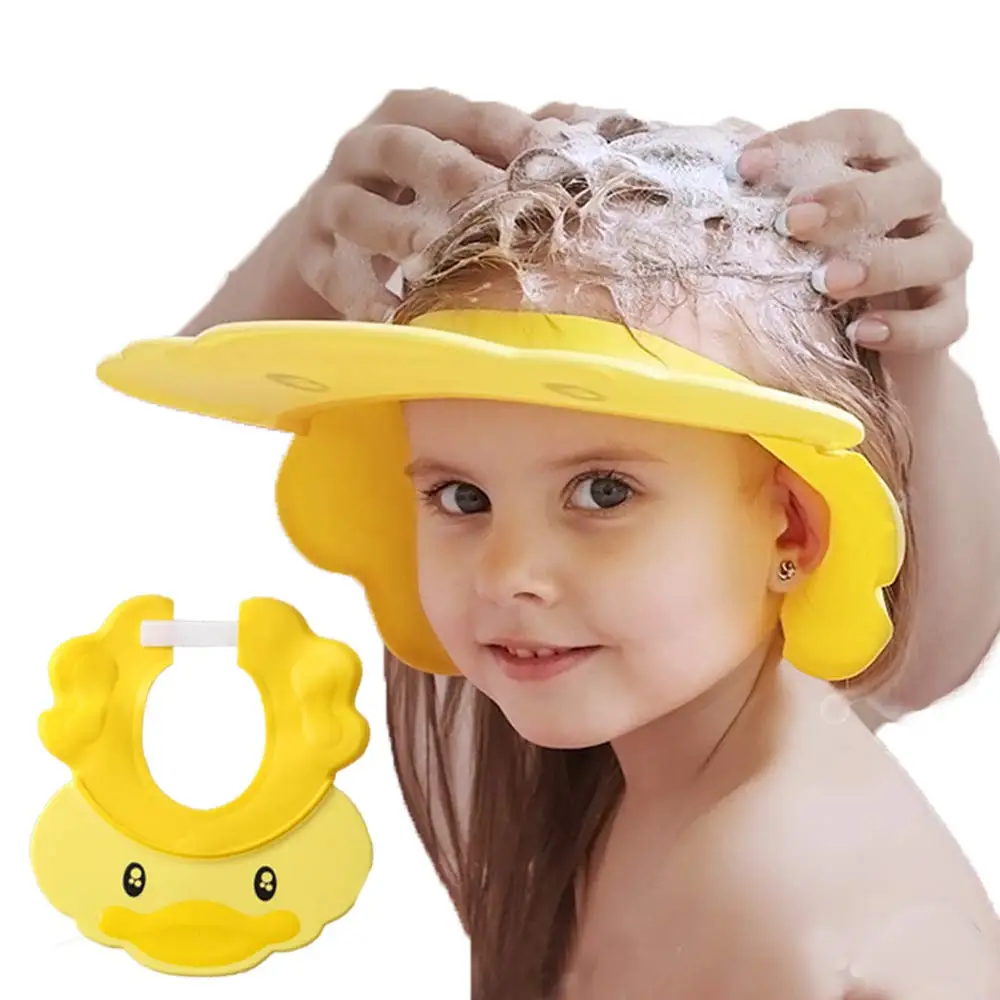 

Wholesale Factory Adjustable Silicone Shampoo Bath Cap Visor Cap Protect Eye Ear for Infants Toddlers Kids Children, Available