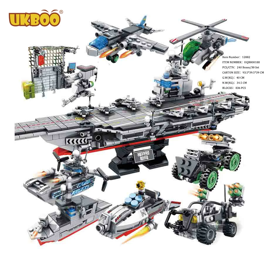 

Sembo 836 pcs building block aircraft models sets with soldier