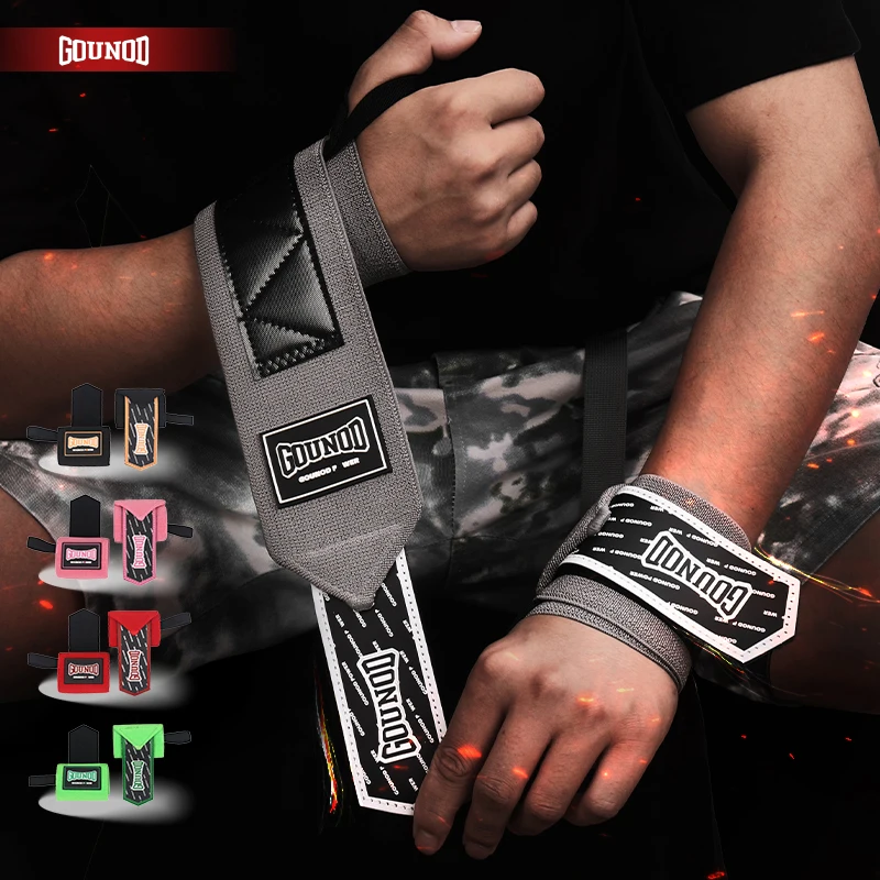 Ready Stock Wrist Support Protection for Gym Dumbbell Pull up Lifting Straps Fitness Wrist Wraps
