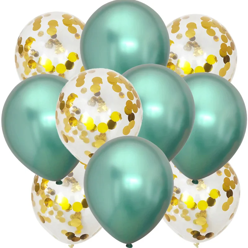 Rose Gold Chrome Gold /& Clear Gold Confetti Latex Balloon~Birthday~Wedding~Bridal Shower~Rose Gold Balloon~Gold Confetti Look Balloon~Chrome