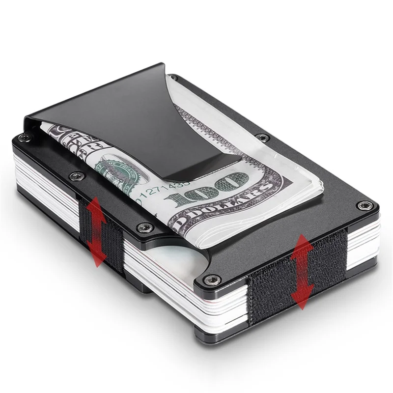 

Custom Logo Rfid Carbon Fiber Wallets Metal Men Money Clip For Men