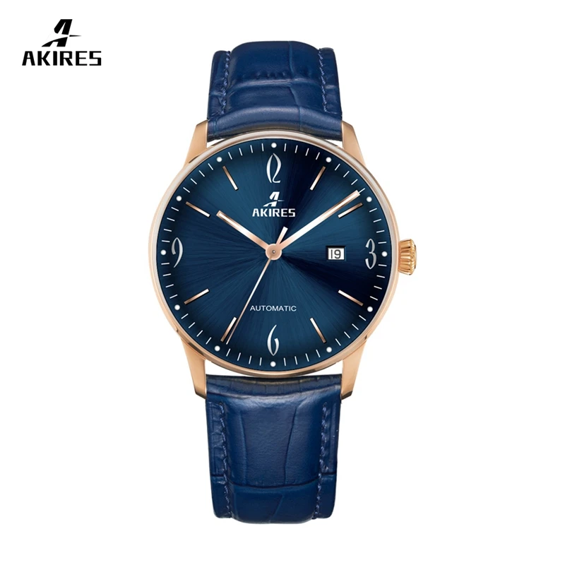 

Brand Akires power reserve Swiss Automatic 25 Jewels mechanical Men's watch wrist