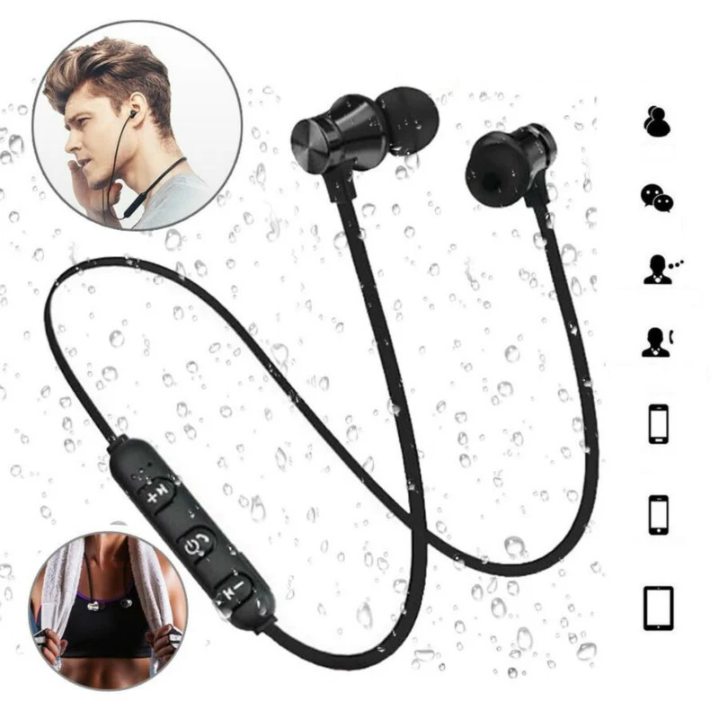 

XT11 Magnetic music headphones wireless sport running earphones Bt 4.2 with Mic MP3 Earbud For iPhone 8 X 7 Xiaomi
