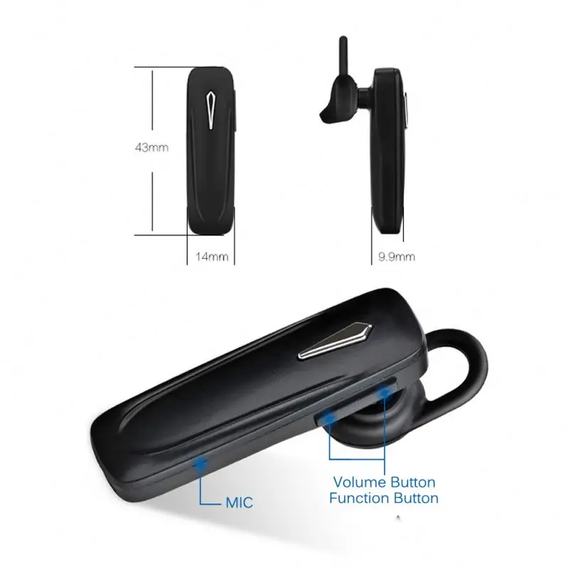 

BT5.0 Single Earphone Earhook M165 M163 tws mini wireless hands free ecouteur san fil m165 m163 blue tooth headset