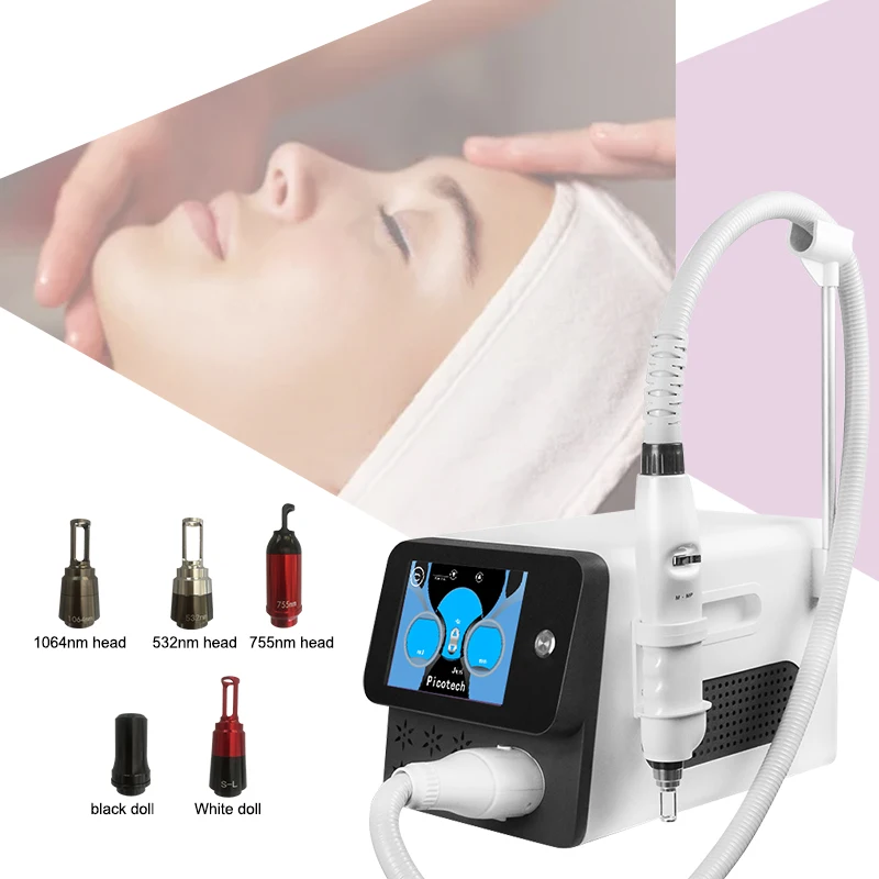 

newest portable picosecond laser nd yag carbon peeling tattoo removal picolaser machine