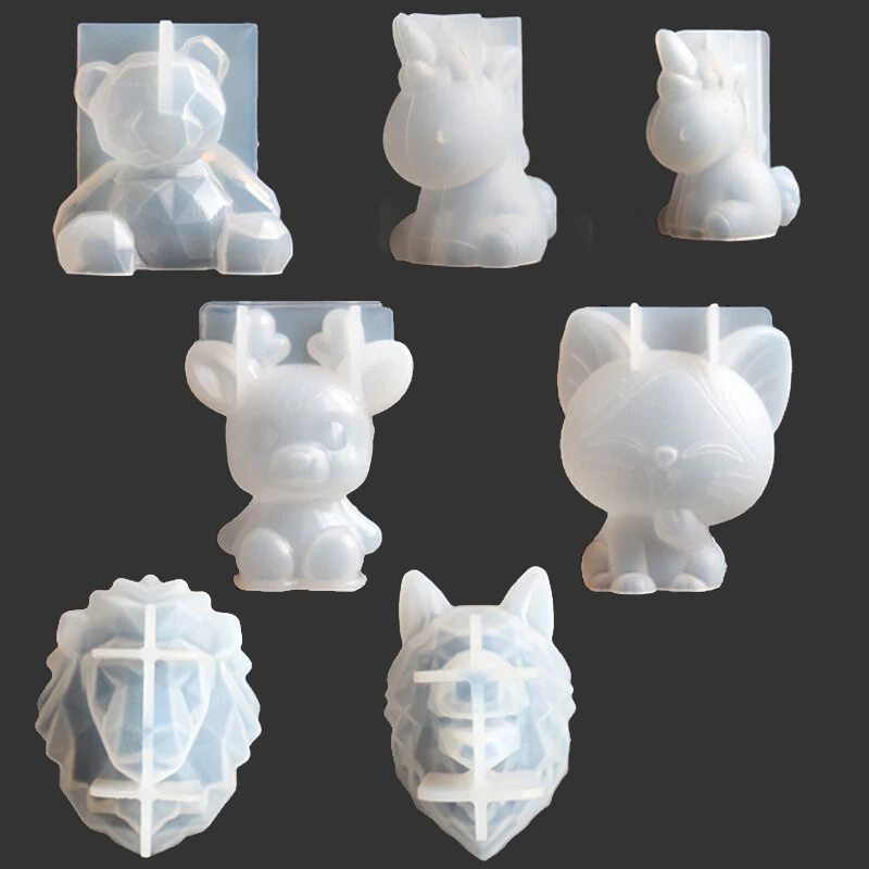 

3D Animal Resin Molds Tools Set 8 Resin Casting Molds, Customized color