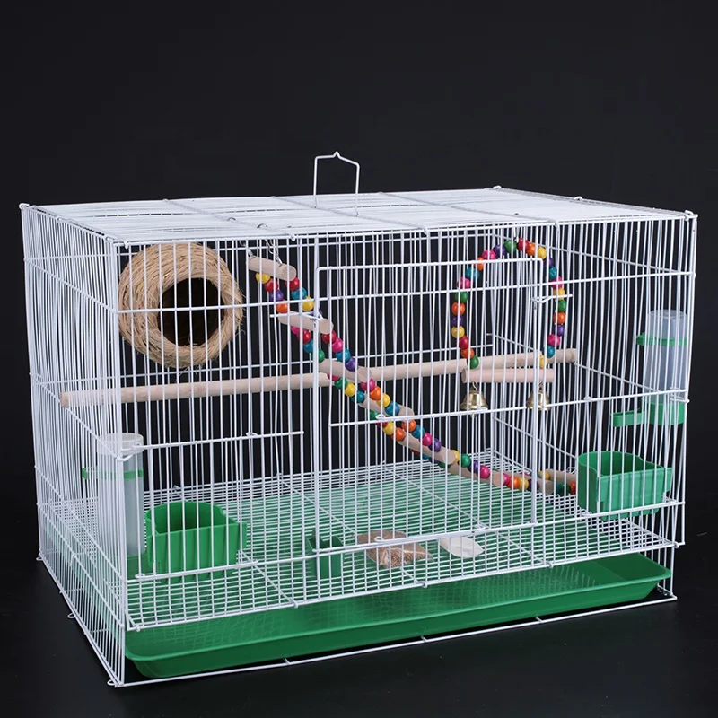 

Amazon hot sale pet animal cage fancy bird pigeon rabbit cage large big metal iron foldable bird parrot cage for sale breeding