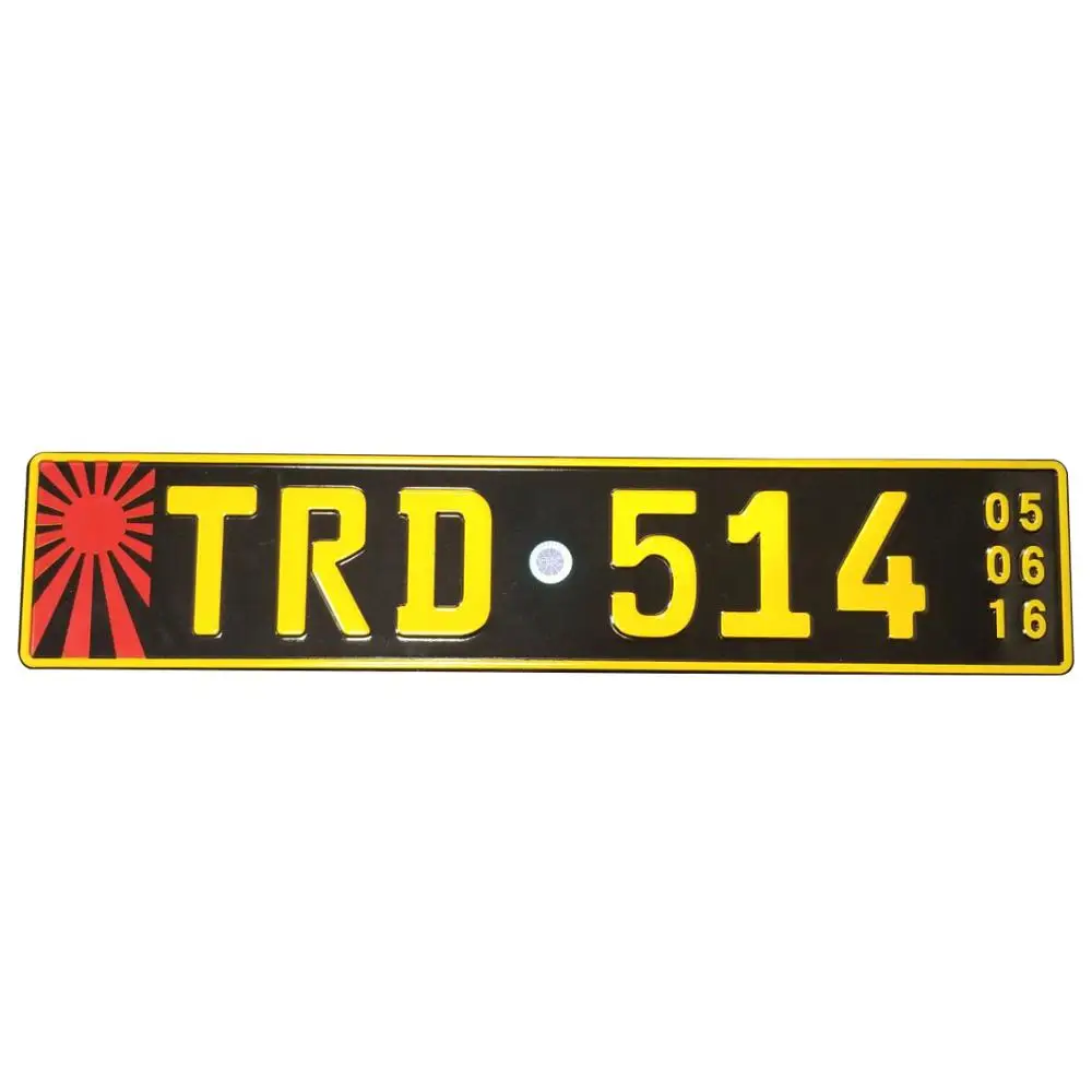 
euro car number plate blank metal auto license plates jdm 