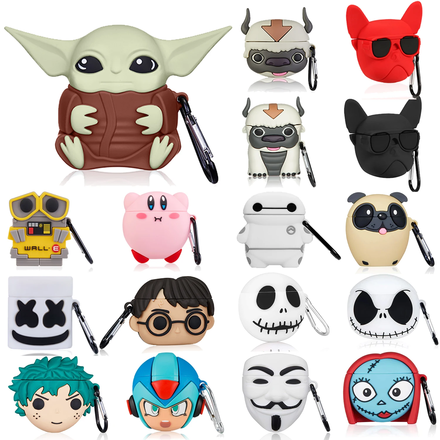 

Gemfits Silicone 3d Case for Airpod 2 Case Cute Cartoon for Airpods Pro Cover Character Design For Anime Airpod Case, Multiple colors