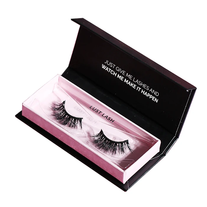 

Wholesale false eyelashes 1 pair 5 magnetic eyelashes eyelash vendor customized boxes 3d, Black color