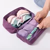 Multi-layer Custom Polyester Travel Journey Underpants Bra Organizer Packing Bag Kit Large Folding Underwear Storage Sorting Bag