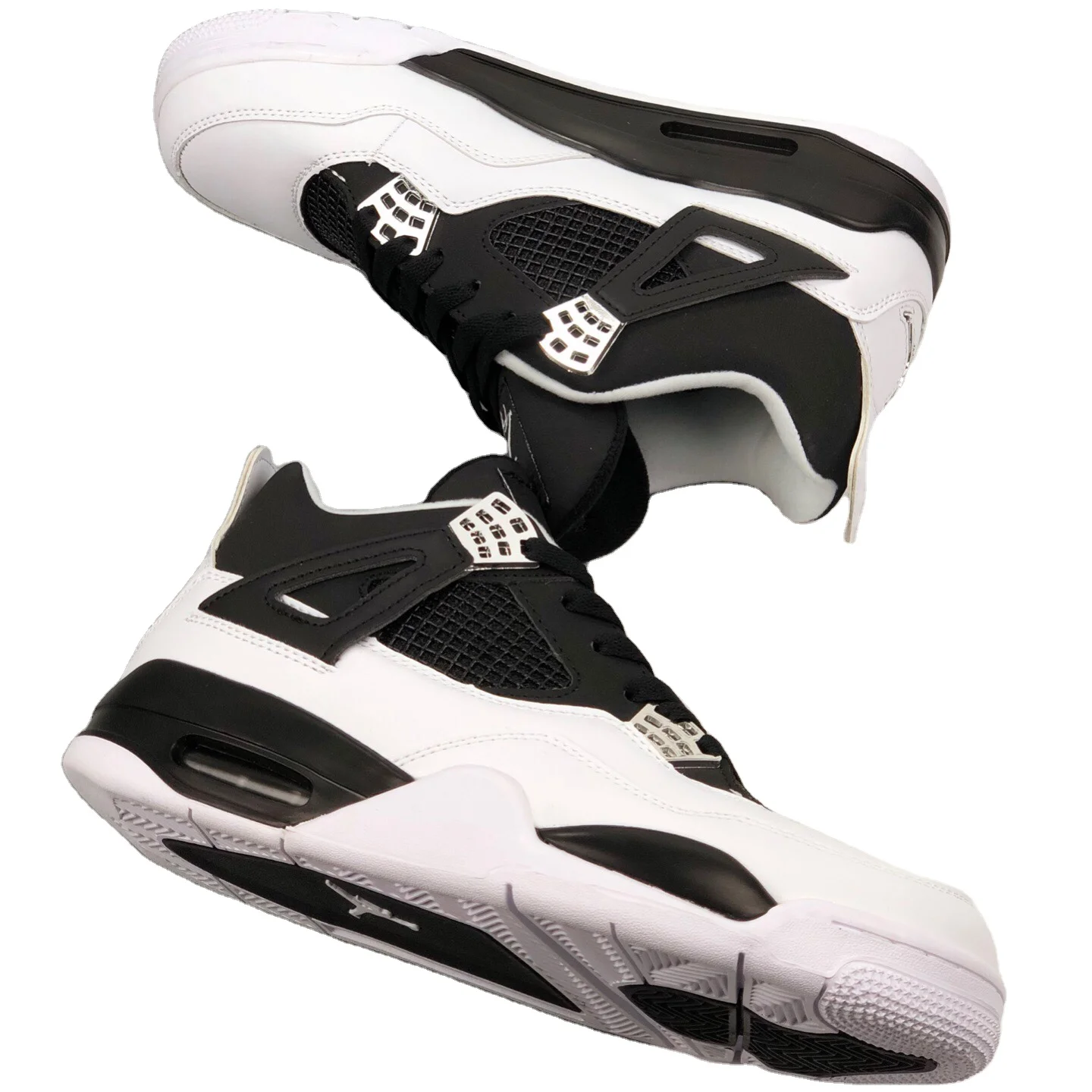 

High quality original aj4s rubber sole high fashion upper air cushion basketball shoes sports shoes, Black