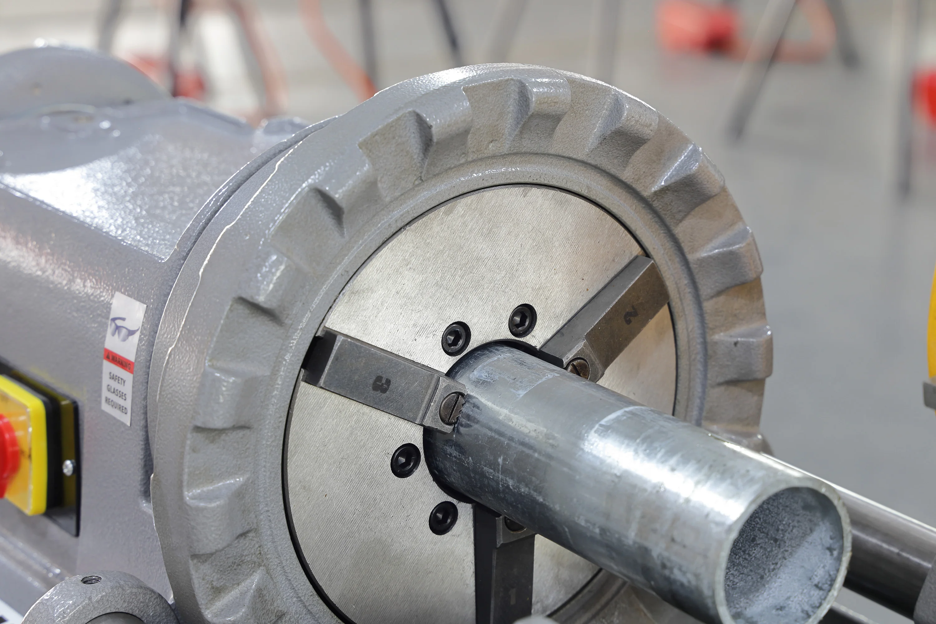 宏力1500w电动穿管机,用于2英寸管,带可折叠小车