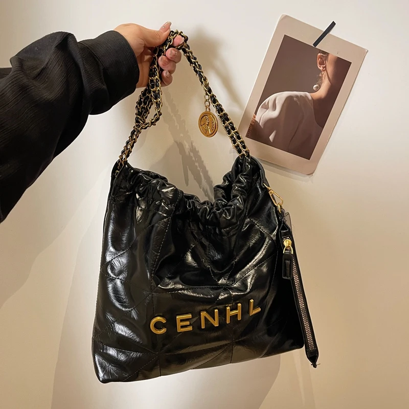 Fashion Lady Handbags for Women Luxury PU Chain Bags Designer Handbags Famous Shoulder Bucket Bag Leather Handbags for Girls