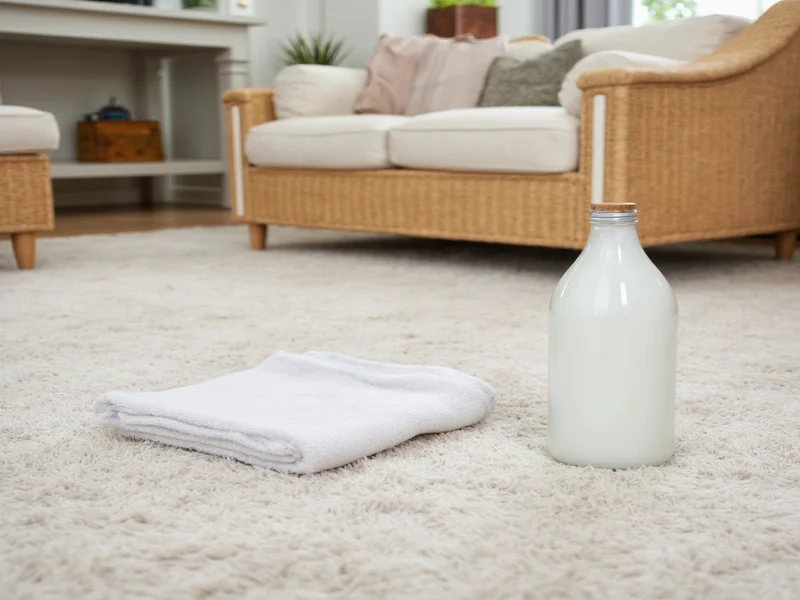 White vinegar and baking soda for natural carpet cleaning