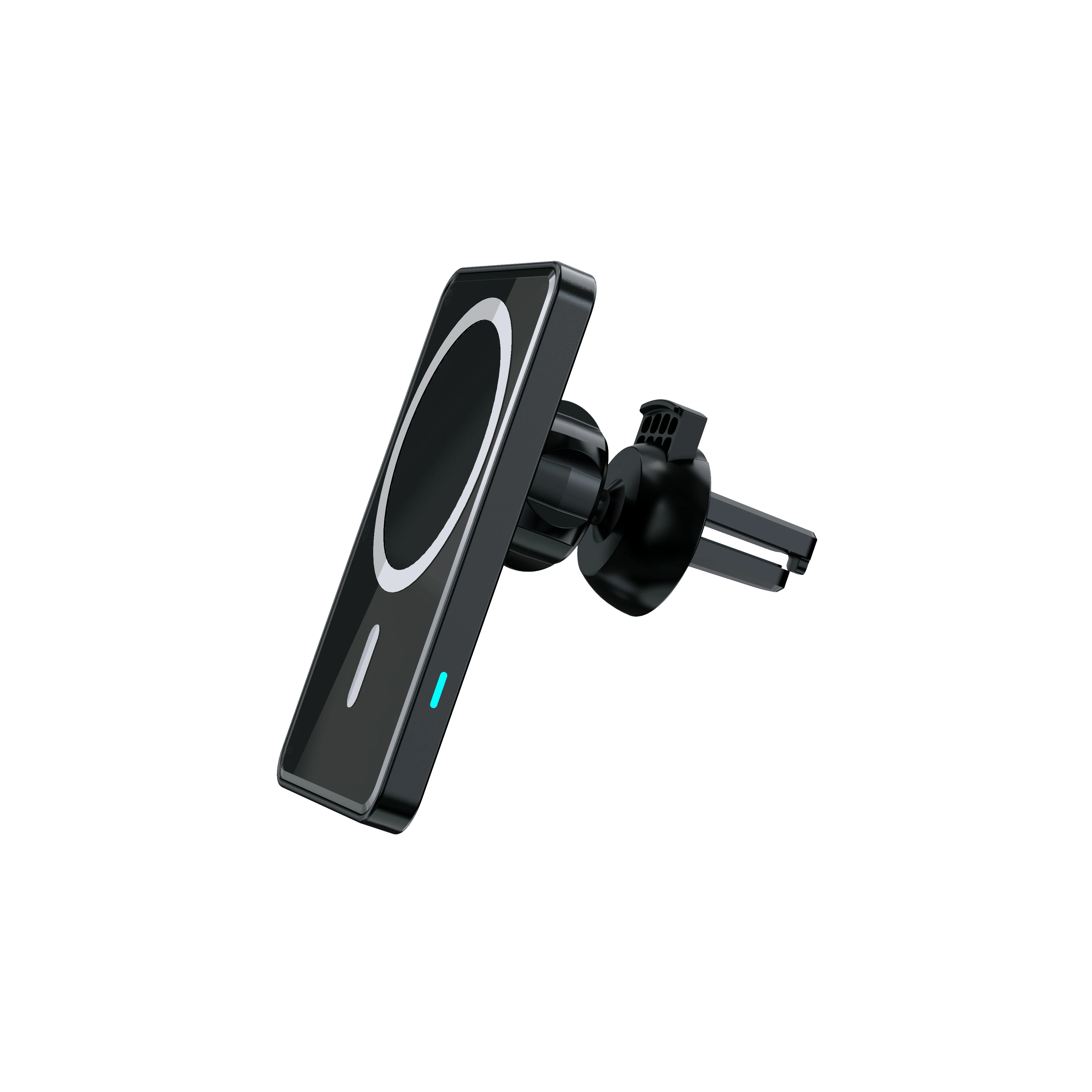 

2021 New Arrival 15W Qi Wireless Induction Magnetic Attachment Fast Charge Dashboard Air Mount Wireless Car Charger for iPhone