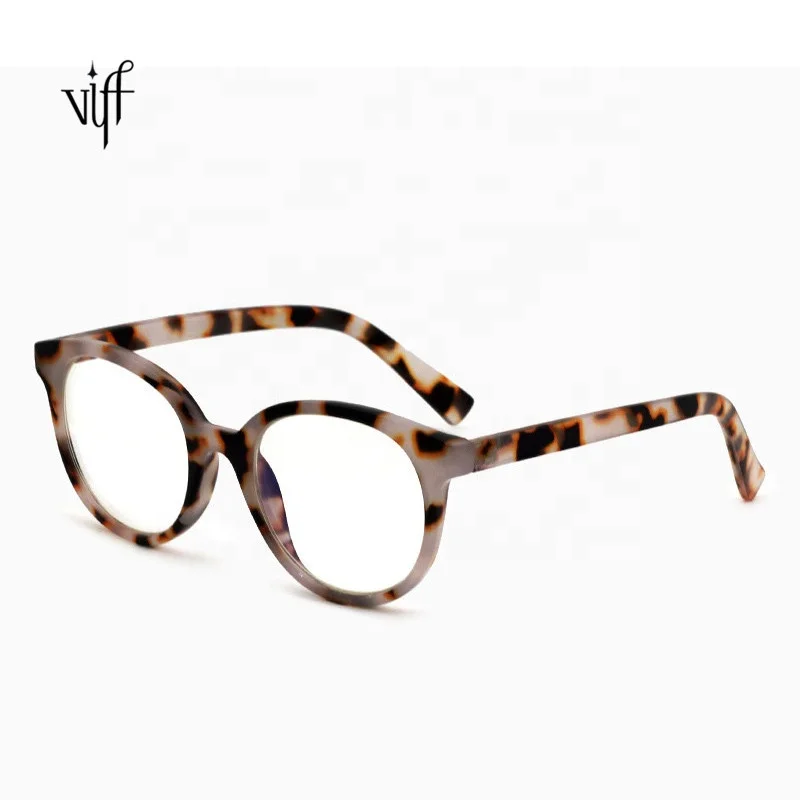 

Women Leopard Glasses VIFF HPR16051 Round Sunglasses Sun Protection Vintage Blue Light Blocking Sunglass For Fashion Ladies