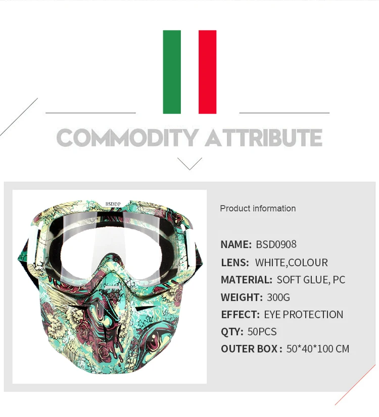 Bsddp Motocross Goggles Cross Country Skis Snowboard Atv Mask Oculos