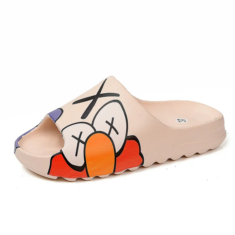 

Summer 2021 Hot Selling Yezzy Sandals Men Cute Animation Slides Plus Size 35-46 Slippers Fashion Trend Yeezy Slides For Men, Picture