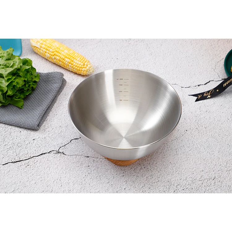 304 Stainless Steel Mixing Bowl,Egg Beater,Cake Pot,Kneading Basin