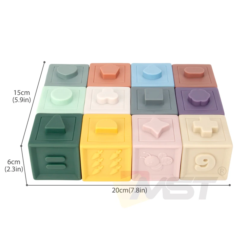 

Mini Tudou Baby Blocks Soft Building Blocks Stacking Toys