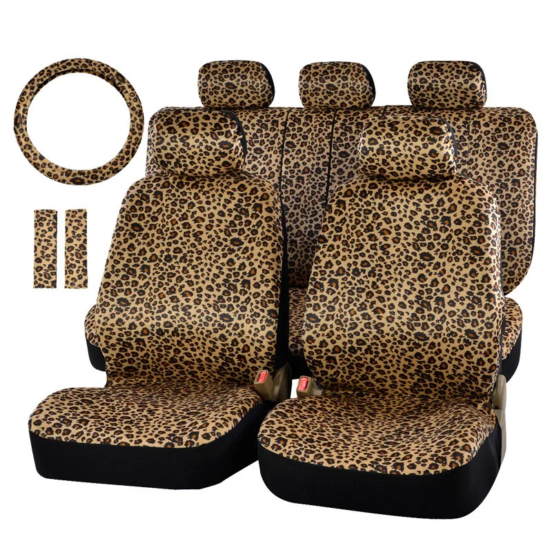 

Wholesale Car Seat Cover Universal Luxury Leopard Print Car Seat Cover