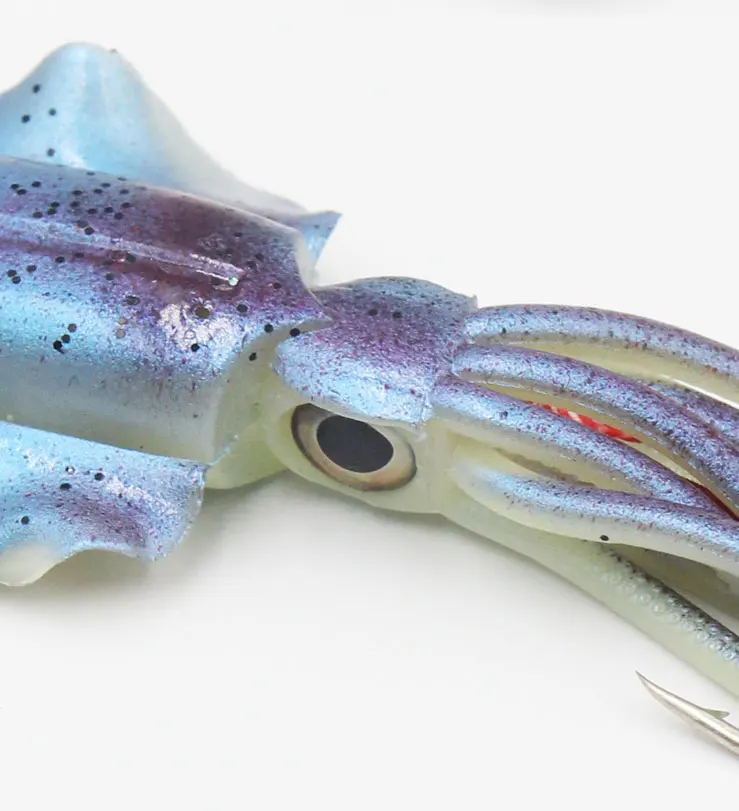 软鱿鱼发光钓鱼诱惑裙子软 trolling 诱饵钓鱼解决盐水