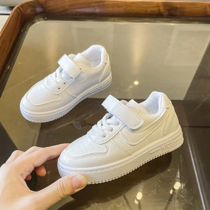 

2021 children white casual leather running shoes sneaker Kids sports Shoes summer Sneakers for kids Boys Girls