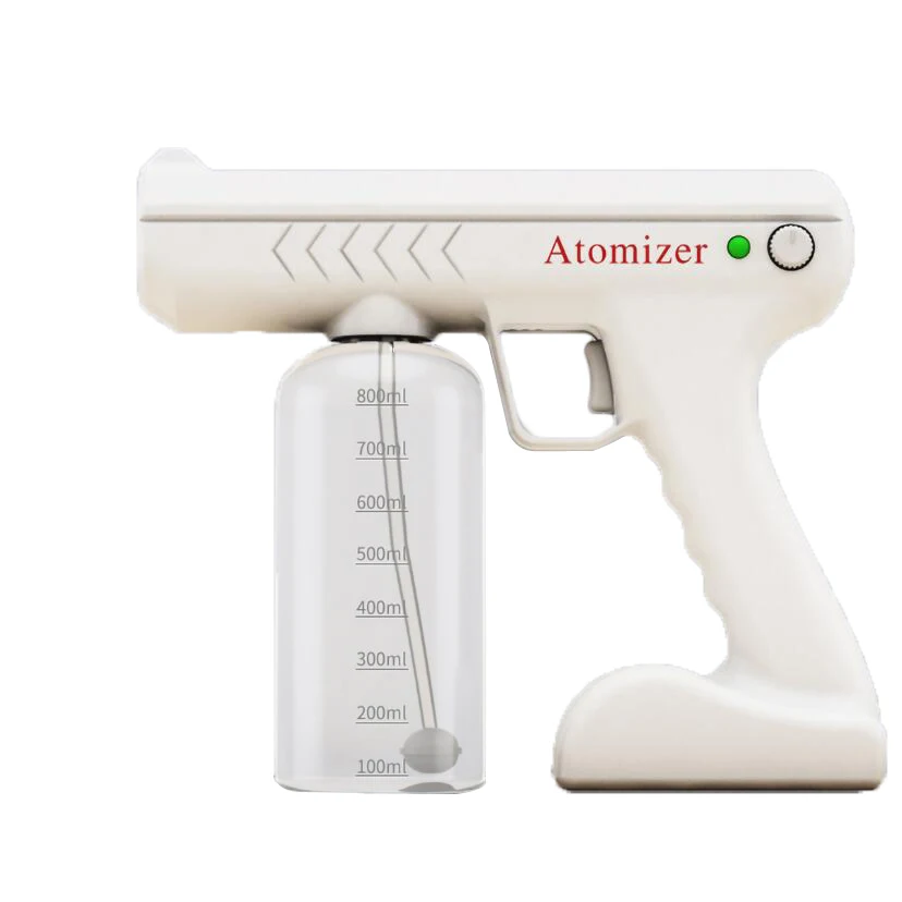 

Portable Disinfection Atomizer Charging Electric Nano Mist Spray Gun Wireless Blue Light Atomizer