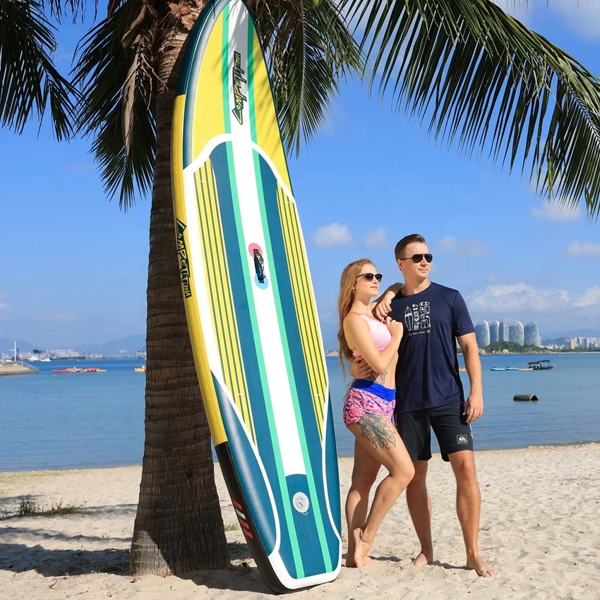

Luxury portable drop stitch kiteboards surfing inflatable stand up sup paddle board sports surfboard 2021, Customized color