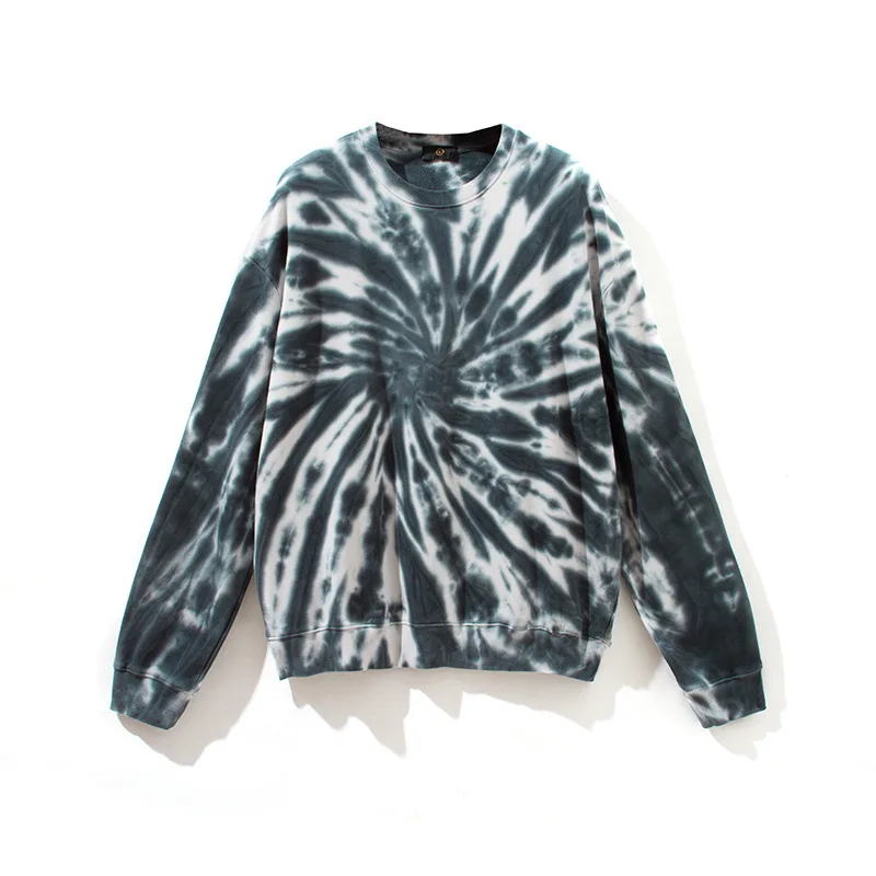 

High Quality Tie-Dyed Crew Neck 100% Cotton Men's Long Sleeve Sweatshirts