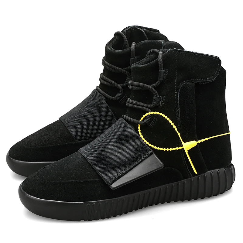 

2021 Latest Design Hot Sale Original Quality Putian sneakers Yeezy 750 Style Shoes Men High Top Sneakers, Black, grey (36-45)