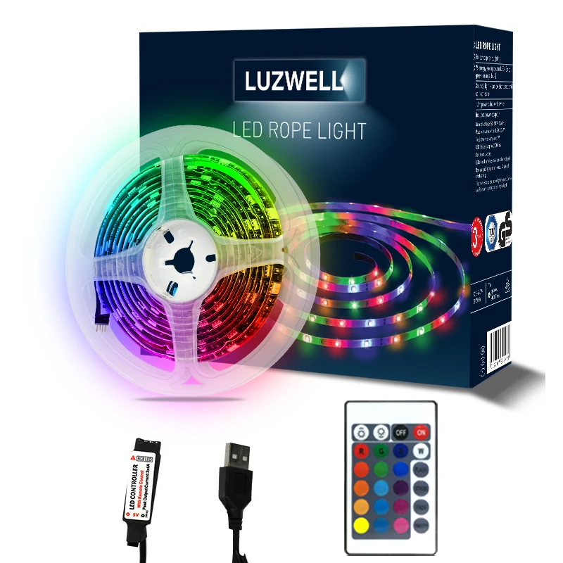 China wholesaler hot selling items USA market 5m RGB colorful 5v usb led strip power strip with usb