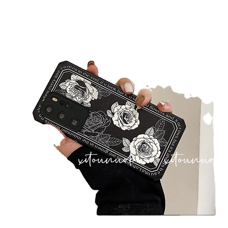 

luxury flower case oil painting for huawei phone case, 2 colors