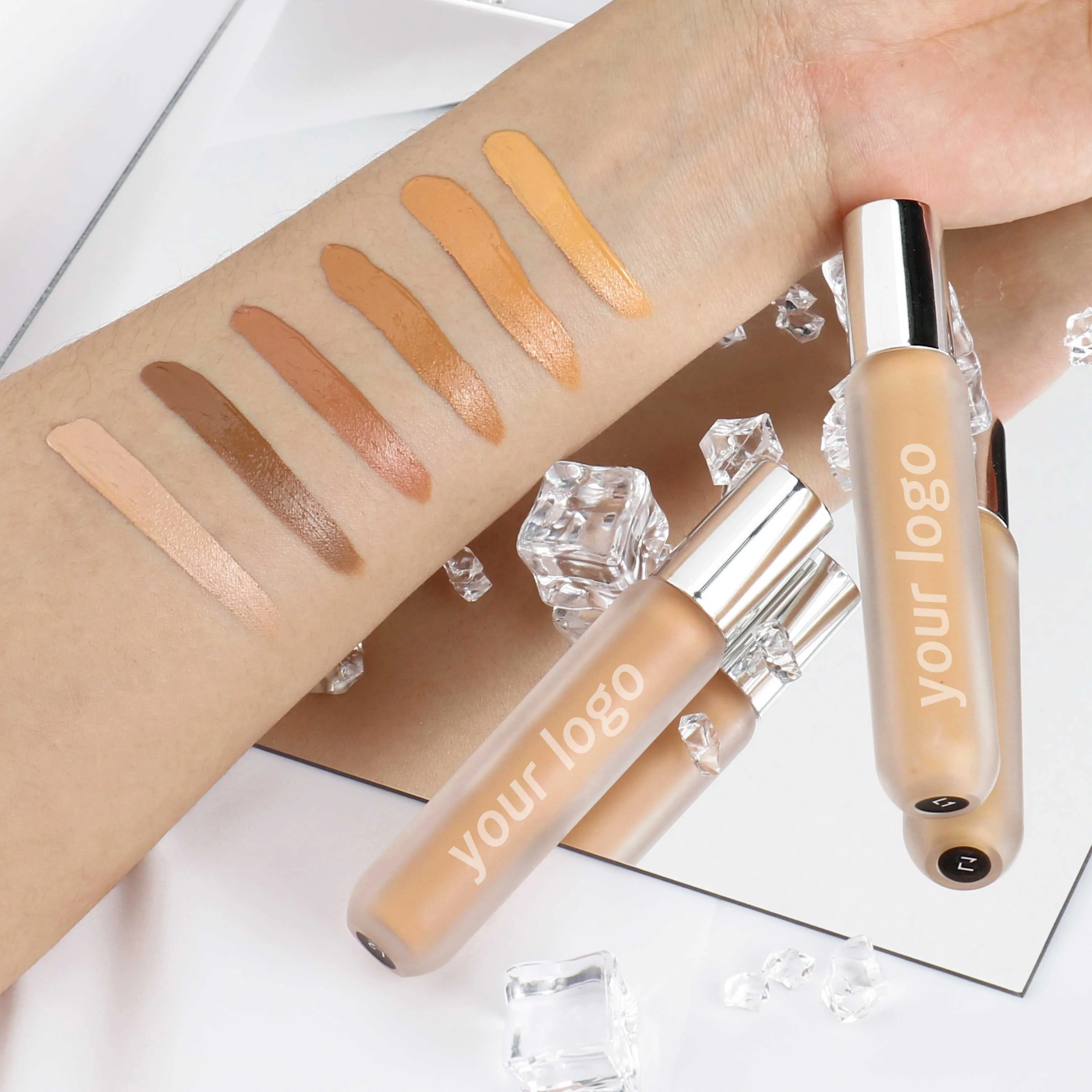 

waterproof full coverage highlighter face liquid concealer private label liquid concealer, 6 colors