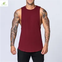 

OEM Logo Custom Print Sports mens tank top sleeveless travel vest gym tank top