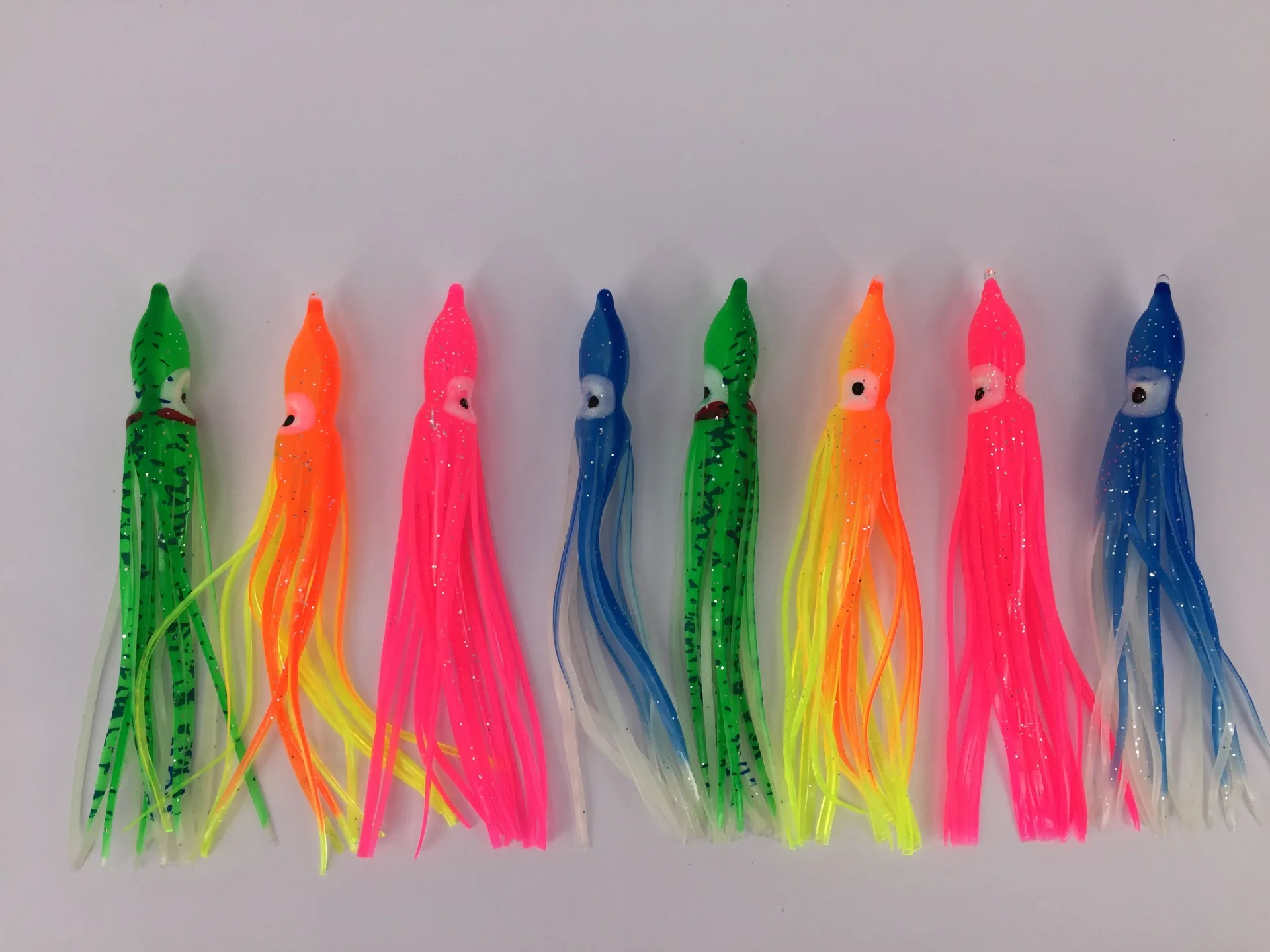 Multicolour Soft Plastic Octopus Lures Hoochie Squid Skirt Lures Buy
