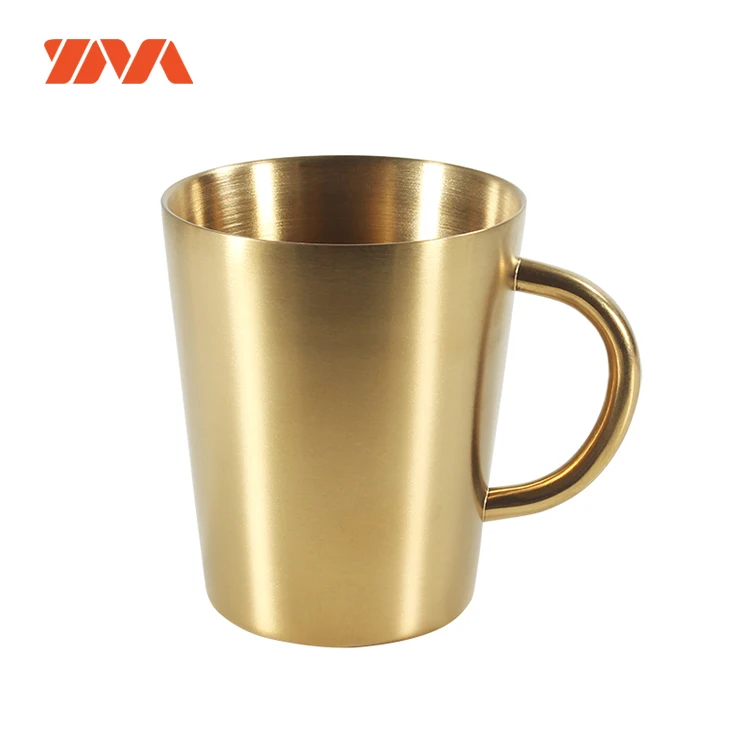 

304 Stainless Steel Stackable Gold/Silver/Rose Gold Double Wall Cocktail Cup Metal Drinking Stainless Steel Beer Mugs