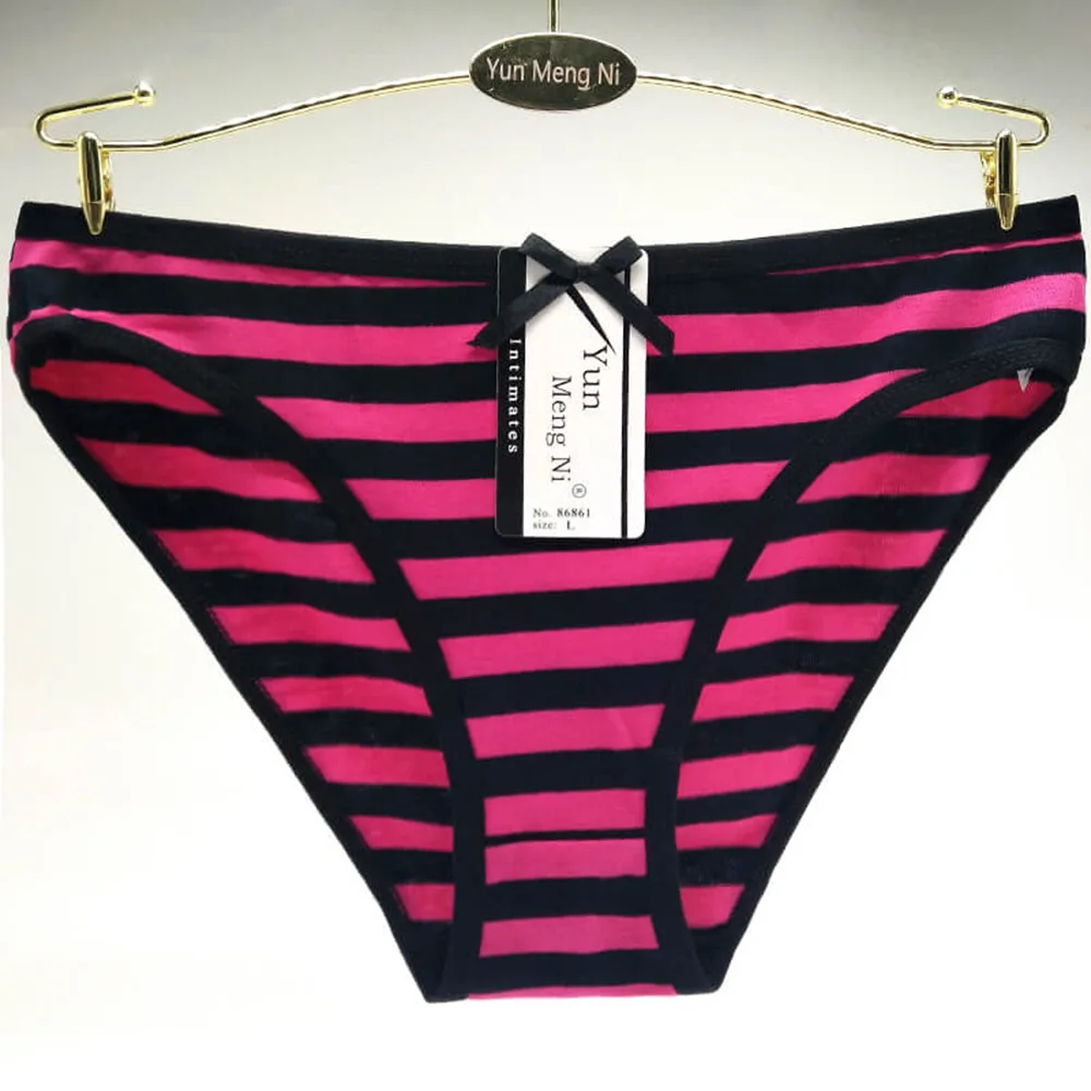 

Classcial Stripes Cotton Brief Underwer Panties 86861
