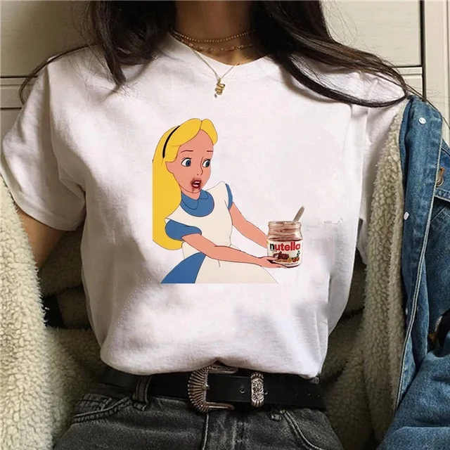 

Kawaii Print Women Graphic Cute Cartoon T Shirts